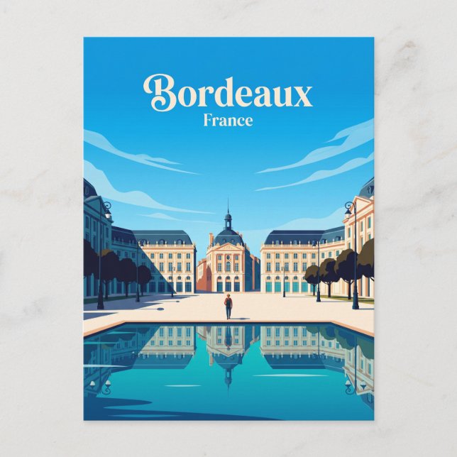 Cartão Postal Praça da Bolsa França (Frente)