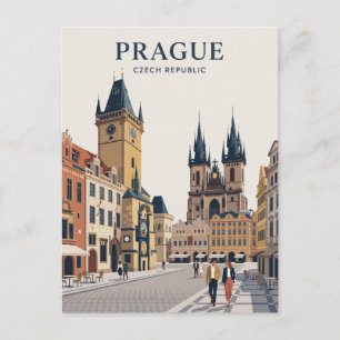 Cartão Postal Praça da Cidade Velha de Praga República Tcheca