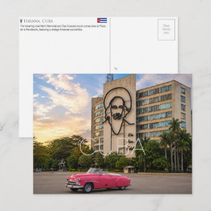 Cartão Postal Praça da Revolução, Havana, Cuba Viagem