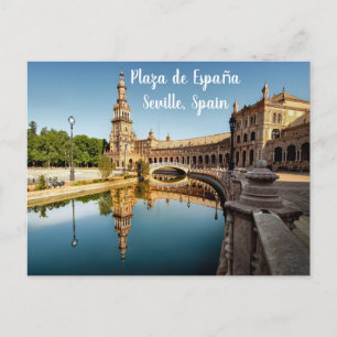 Cartão Postal Praça de Espanha Sevilha Espanha Ponto Turístico