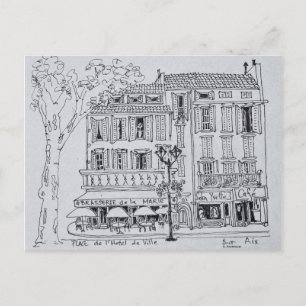 Cartão Postal Praça de L'Hotel de Ville   Aix en Provence