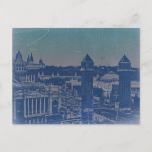 Cartão Postal Praça do centro de Barcelona