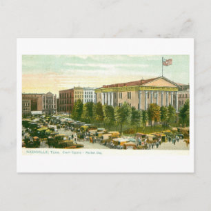 Cartão Postal Praça do Tribunal Antiga, Nashville, Tennessee