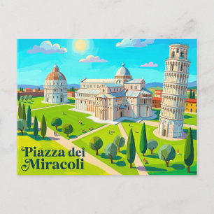 Cartão Postal Praça dos Milagres Itália