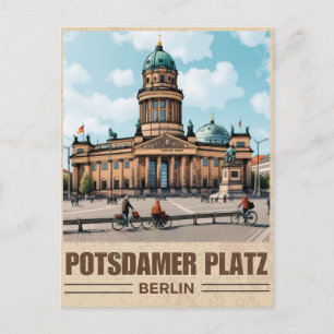 Cartão Postal Praça Gendarmenmarkt Berlim - praça potsdamer