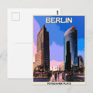 Cartão Postal Praça Gendarmenmarkt Berlin - praça potsdamer