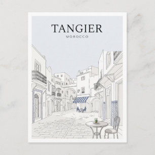 Cartão Postal Praça Petit Socco Tânger Marrocos
