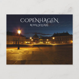 Cartão Postal Praça Real de Copenhaga