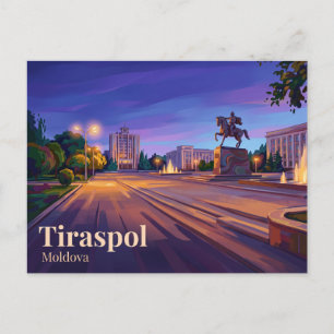 Cartão Postal Praça Suvorov Moldávia