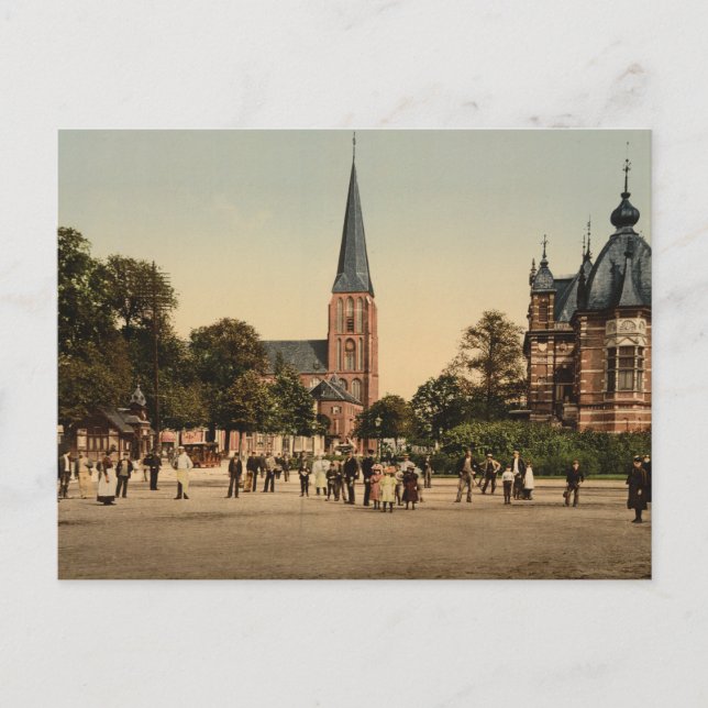 Cartão Postal Praça Velper, Arnhem, Holanda (Frente)