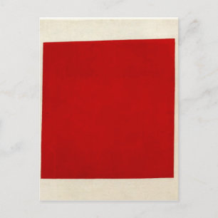 Cartão Postal Praça vermelha de Kazimir Malevich