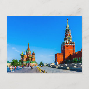 Cartão Postal Praça Vermelha de Moscou