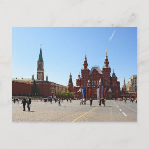 Cartão Postal Praça Vermelha em Moscou