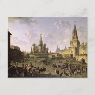 Cartão Postal Praça Vermelha, Moscou, 1801