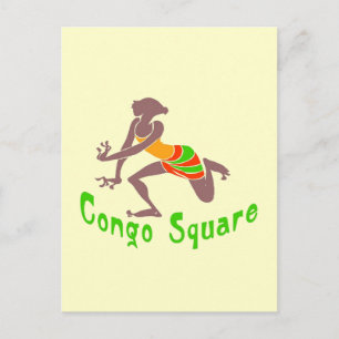 Cartão Postal Praça Voodoo Dancer Congo