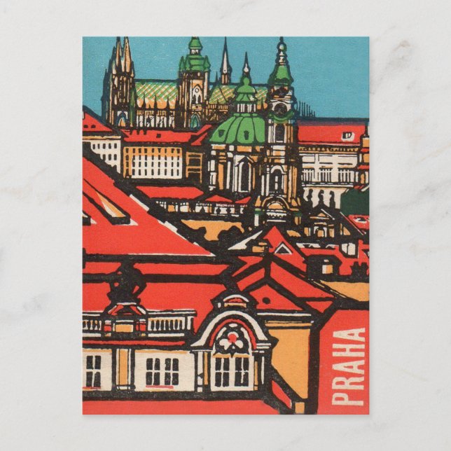 Cartão Postal Praga (Frente)