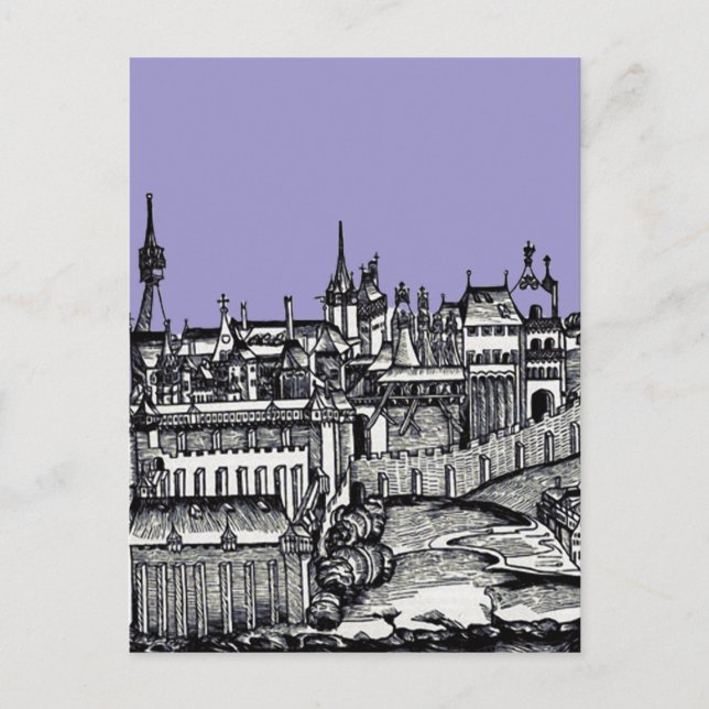 Cartão Postal Praga capital medieval da República Checa (Frente)