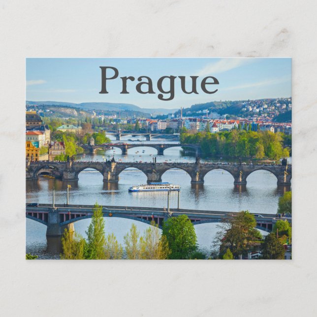 Cartão Postal Praga Cidade República Checa (Frente)