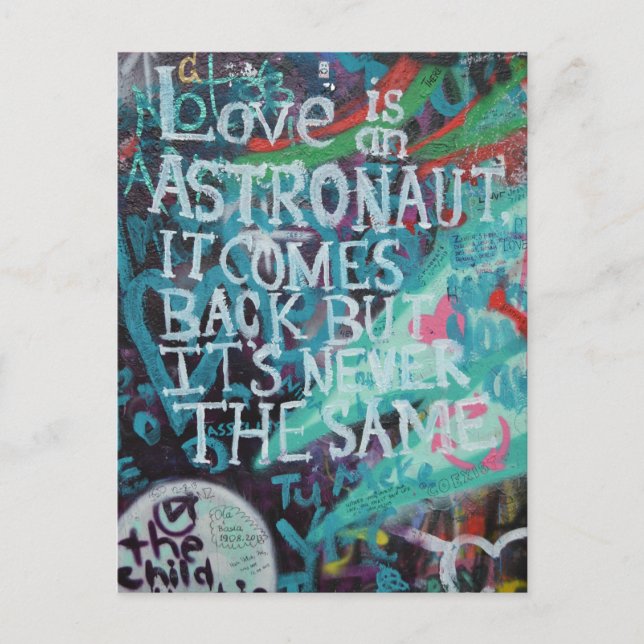 Cartão Postal Praga Grafite (Frente)