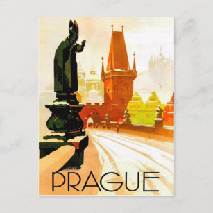 Cartão Postal Praga, monumento do Papa, República Checa
