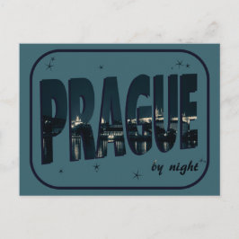 Cartão Postal Praga por Noite