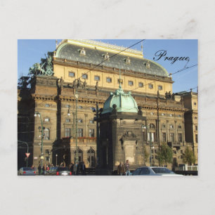 Cartão Postal Praga Postcard O Teatro Nacional