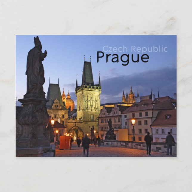 Cartão Postal Praga, república checa (Frente)