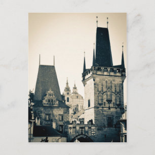 Cartão Postal Praga, República Checa - Porta Torre Charles Brid