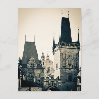 Cartão Postal Praga, República Checa - Porta Torre Charles Bridg