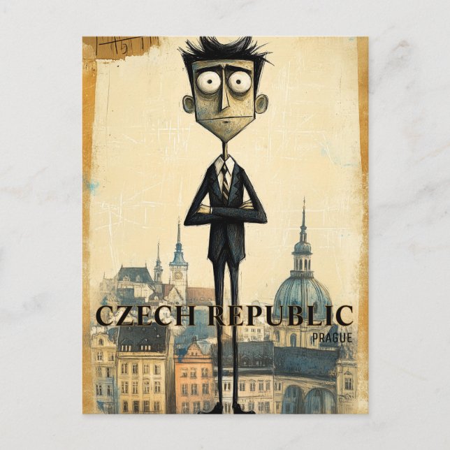 Cartão Postal Praga República Checa Viagem (Frente)