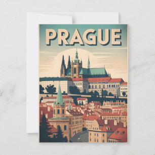 Cartão Postal Praga vintage