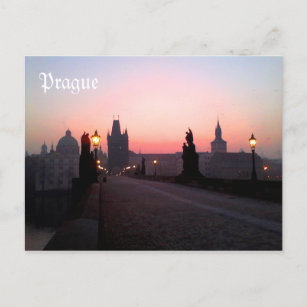 Cartão Postal Prague Charles Bridge