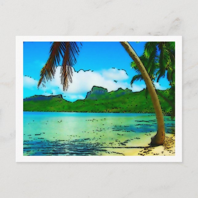 Cartão Postal praia (Frente)