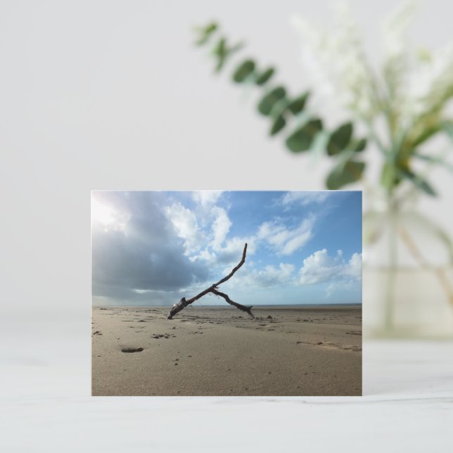 CARTÃO POSTAL PRAIA (Em pé/Frente)