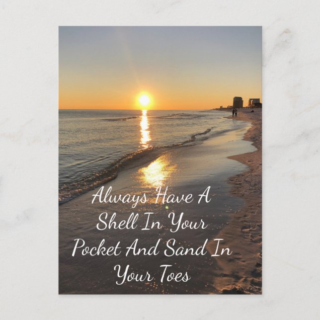 Cartão Postal Praia (Frente)