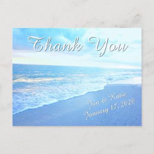 Cartão Postal Praia Barata Pensou Obrigado Cards Beach