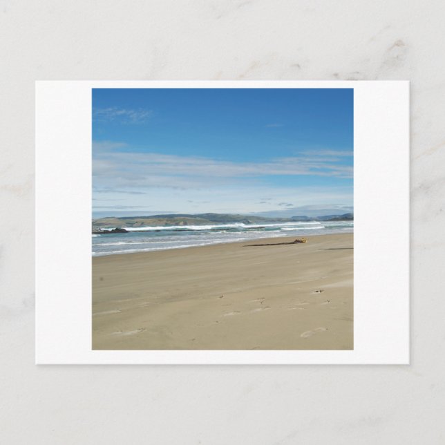 Cartão Postal praia básica - quadrado (Frente)