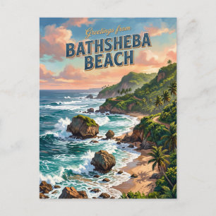 Cartão Postal Praia Bathsheba Barbados