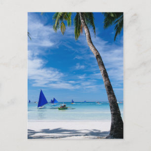 Cartão Postal Praia Branca   Boracay, Filipinas