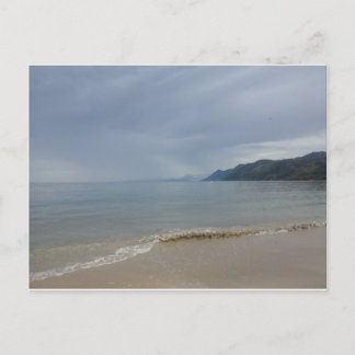 Cartão Postal praia branca de areia