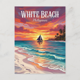 Cartão Postal Praia Branca Filipinas