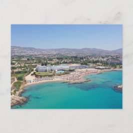 Cartão Postal Praia Corallia Pafos, Chipre