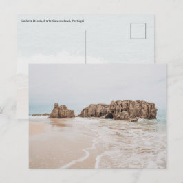 Cartão Postal Praia da Calheta, ilha do Porto Santo