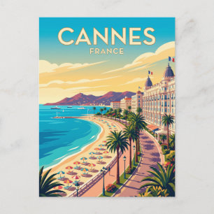 Cartão Postal Praia da Croisette França