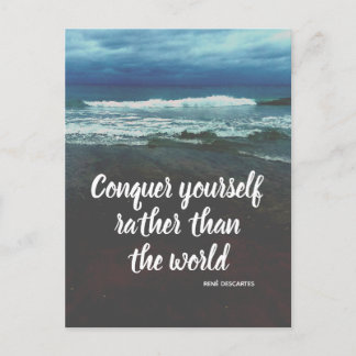 Cartão Postal Praia da filosofia de Descartes
