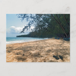 Cartão Postal Praia da Ilha Tropical, Camboja