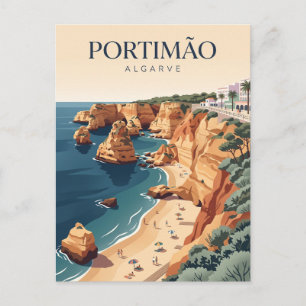 Cartão Postal Praia da Rocha Portugal