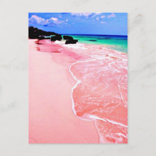 Cartão Postal Praia das Bermudas Rosa