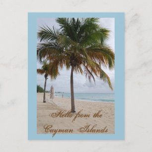Cartão Postal Praia das Ilhas Cayman