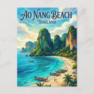Cartão Postal Praia de Ao Nang Tailândia